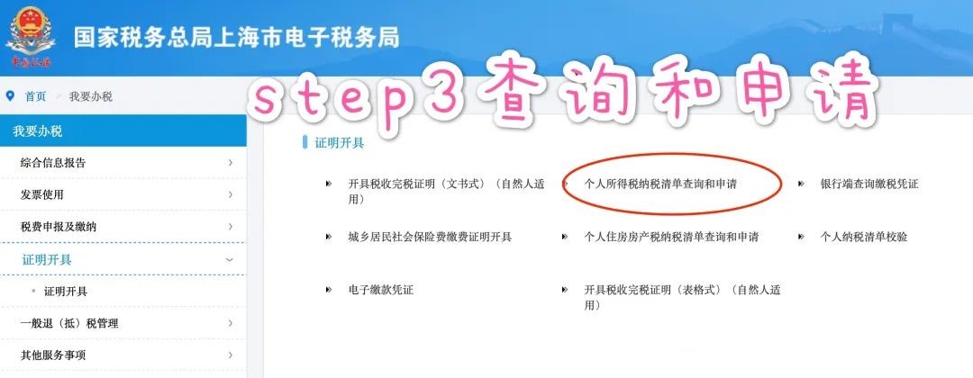 上海个税查询流程