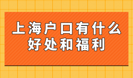 上海户口有什么好处和福利？这些人可以直接落户上海！