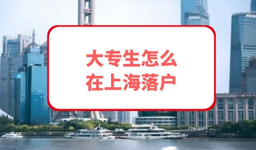大专生怎么在上海落户