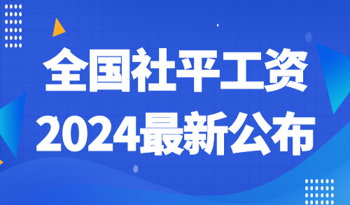 社平工资2024最新公布