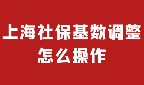 上海社保基数调整怎么操作