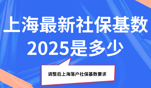 上海最新社保基数2025是多少？调整后上海落户社保基数要求