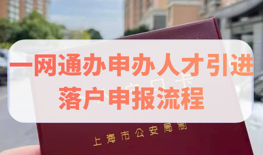 手把手教你上海积分落户，一网通办申办人才引进落户申报流程